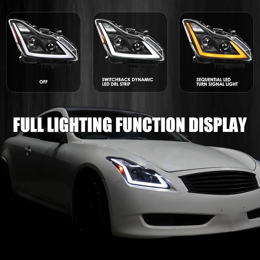 インフィニティ G37 ヘッドライト 2個セット インフィニティ G37 ヘッドライト 2個セット Amazon.com: GTMOTO